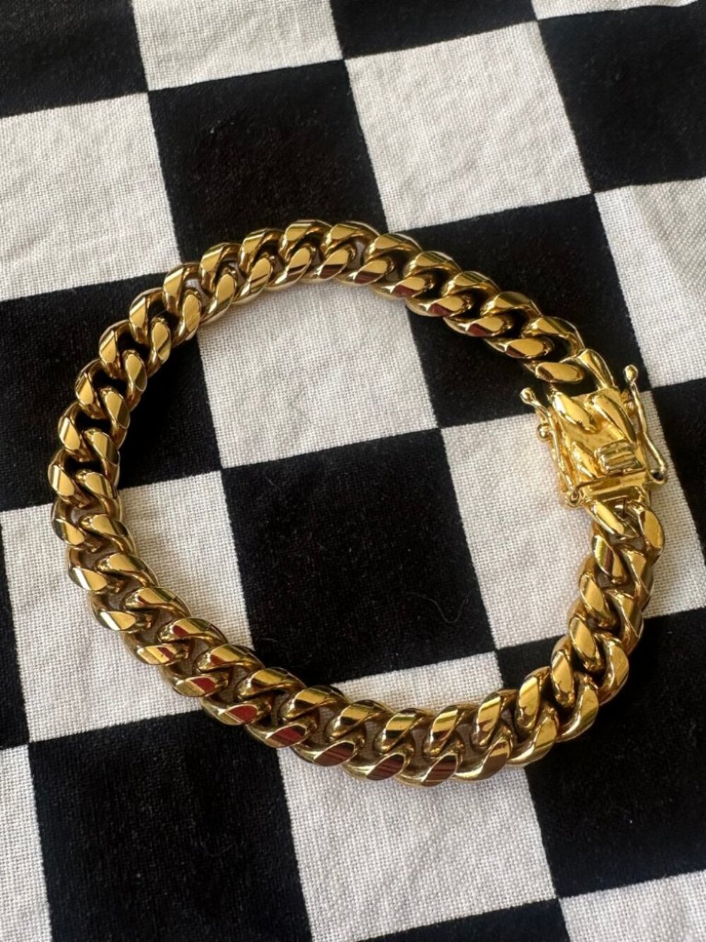 Artizan Joyeria Gold Cuban Link Bracelet